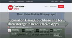 Desktop Screenshot of blog.couchbase.com