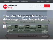 Tablet Screenshot of blog.couchbase.com